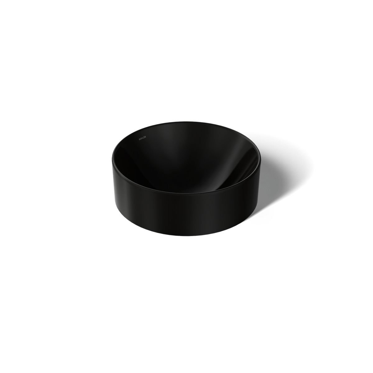 Vox Round Vessel Bathroom Sink, Black Black