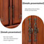 Armoire à chaussures rétro en bois massif avec trois tiroirs