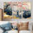 Toile naturelle avec cadre flottant