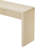 TREXM Rustic Console Table With 3 Fluted Drawers  Solid Wood Veneer Entryway Table Featuring Natural Wood Grain For Living Room, Hallway (Apricot)-124923138