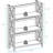 3-Shelf Folding Bookcase-2005448881