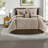 Cozy Bedding Sets, Polyester Cal King Micro Corduroy For Modern Home