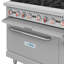 Cuisinière au propane commerciale à 6 brûleurs de 60 po avec plaque chauffante de 24 po en acier inoxydable (km-crg60-lp)-119235587