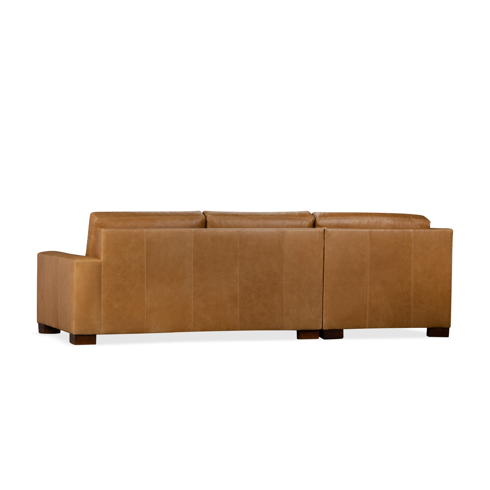 Jonie Sectional, Bistro Saddle Genuine Leather