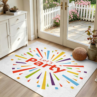 Tapis d'intérieur transparent lavable à la machine