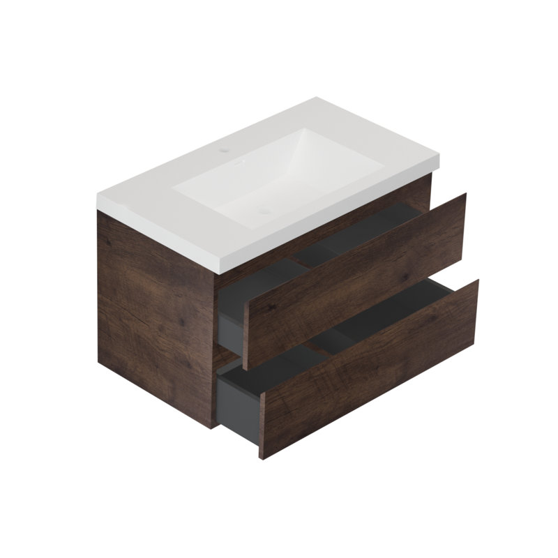 Base de meuble-lavabo simple 35,12 po Melnik
