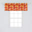Ambesonne Orange Valance Pack of 2 Antique Bohemian Poppies Burnt Orange White