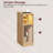 Narrow Nightstand, Slim End Table with Charging Station and Led Sensor Light, Modern Side Table, Bedside Table, for Small Spaces, Living Room, Bedroom-1530798693