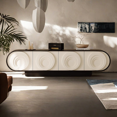 Retro style simple living room TV cabinet