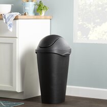Nisorpa 40 Liter / 10.6 Gallon Dual Pull Out Trash Cans Under Cabinet Counter/Sink with Lid - Commercial Garbage Can Recycling Container Kitchen Waste