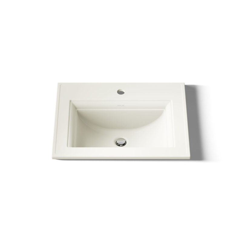 Memoirs® Stately Drop-in Bathroom Sink, Biscuit, Single Hole