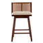 Ensemble de 4 tabourets de bar en bois Talia