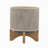 S/2 5/8" MESH PLANTER W/ STAND, TAN