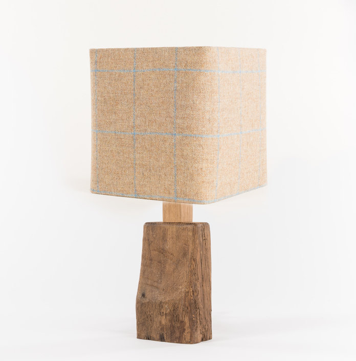 Cawley Solid Wood Table Lamp, Beige