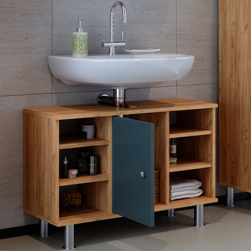 Birkhild 80Cm W x 54Cm H x 32Cm D Back to Wall Toilet Unit