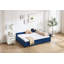 Lit de jour rembourré avec lit gigogne, structure de lit en bois robuste, conception en losange moderne, pour chambre à coucher, chambre d'amis-329515995