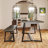 70.8”W Dining Table With 70.9"W Bench