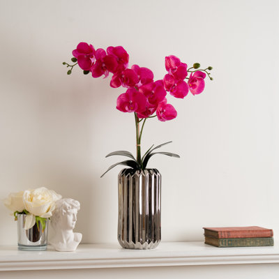 Aaru 65cm Faux Flowering Plant