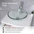 60'' Double Bathroom Vanity with Vessel Sink, Manufactured Wood Top, Faucet (Set of 5)-1858903094-1858903093
