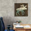 «Simple Living Moose Silhouette» par Michael Mullan, art mural sur toile-1786425654