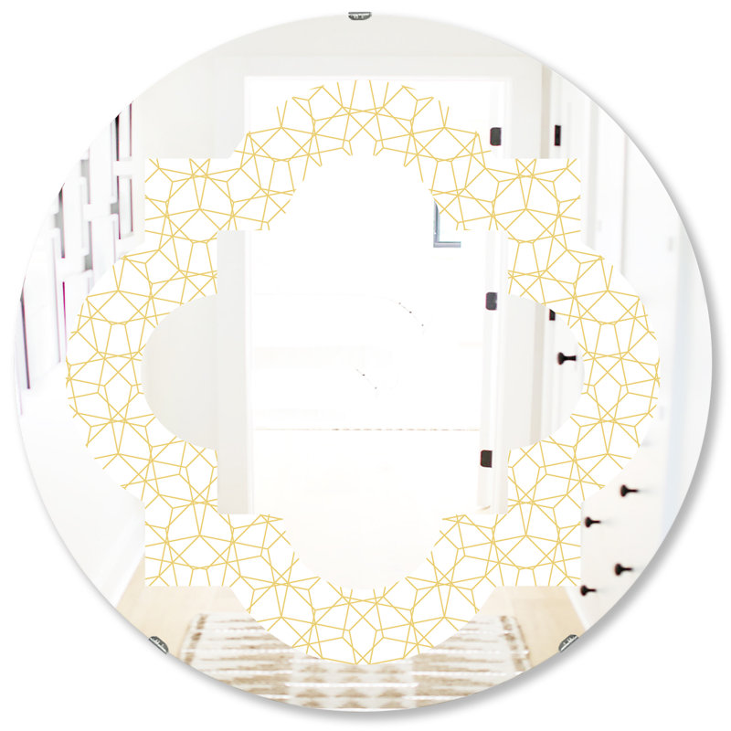 Miroir mural Quatrefoil, H 31,5 po x l po