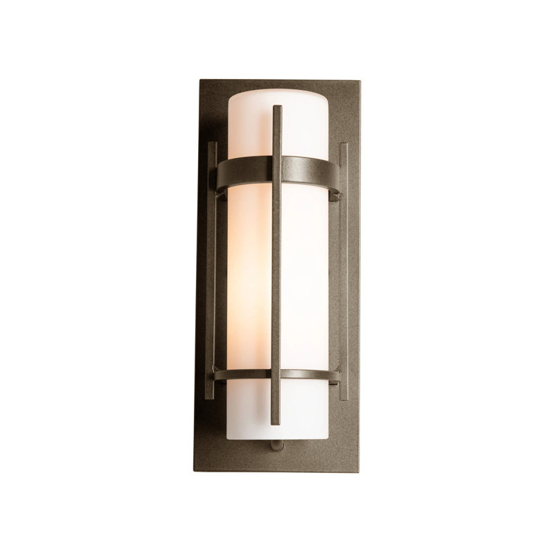 Banded Outdoor Flush Mount, Coastal Oil Rubbed Bronze, 12" H x 5" W x 3.8" D