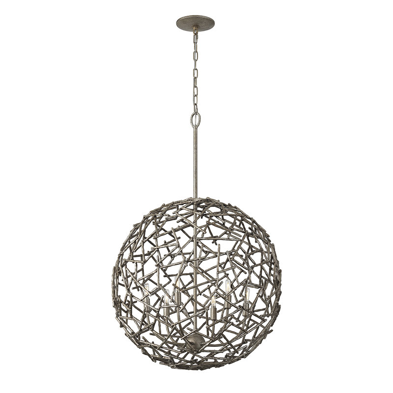 Luminaire suspendu 6 lumières Hendren