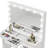 Boahaus Joan Add-On Lighted Makeup Vanity Desk with 7 Drawers, Glass Top & Power Outlet-856435402