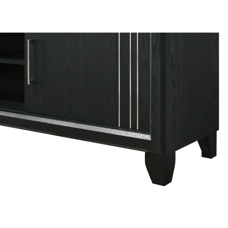 Meuble télé contemporain 1pc, Gris anthracite