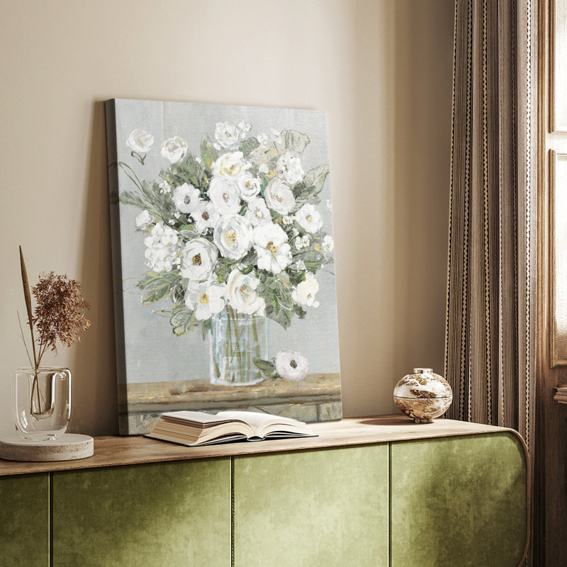 Cottage White II - galerie Cavas sur mesure, H 18 po x l 12 po