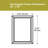 Delta Rectangular Standard Flush Mount Framed Glass Bathroom/Vanity Mirror-70088070