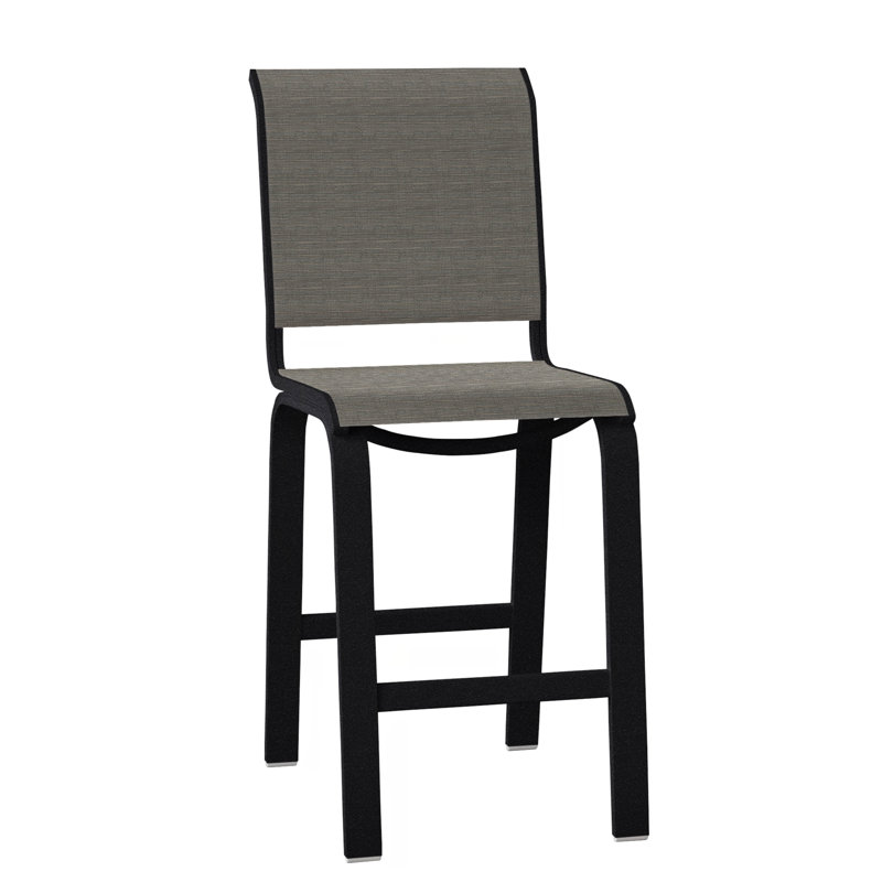 Tabouret de bar 26 po Holna, Noir texturé, Gris anthracite Collect