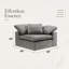 Upholstered 45 " Linen Sectional