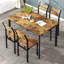Mekaal 4 - Person Four Leg Dining Set-604993300-604993301