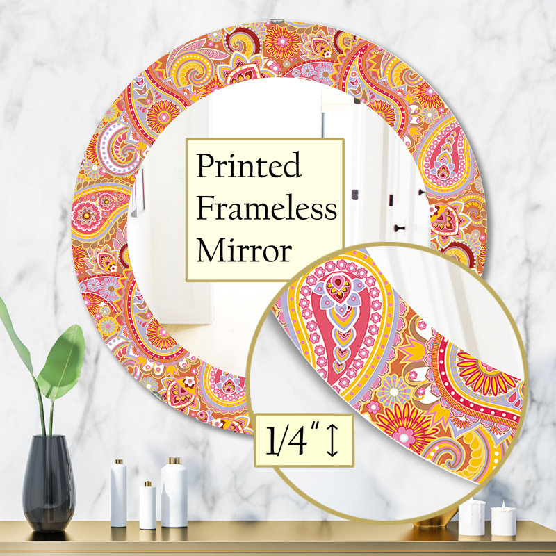 Paisley 2 - Miroir Mid-Century, H 31,5 po x l po