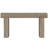 Simple Light Gray Wood Grain Console Table With Open Base Storage For Narrow Entryways