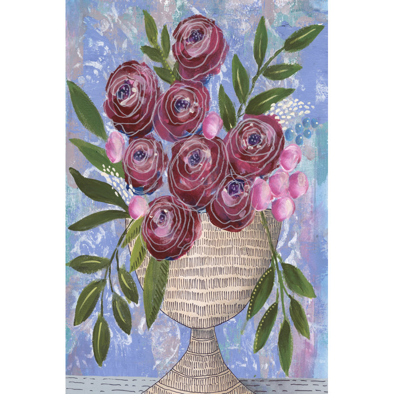 " Rosa Bouquet II ", 30" H x 20" W x 1" D