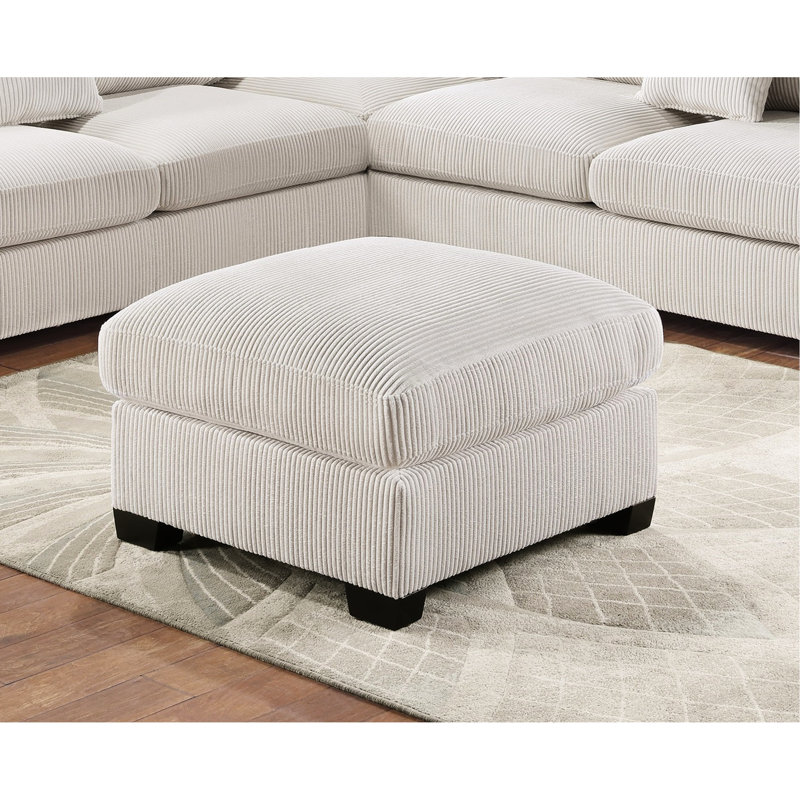 En velours côtelé pour salon avec coussins modulaire transitionnel confortable