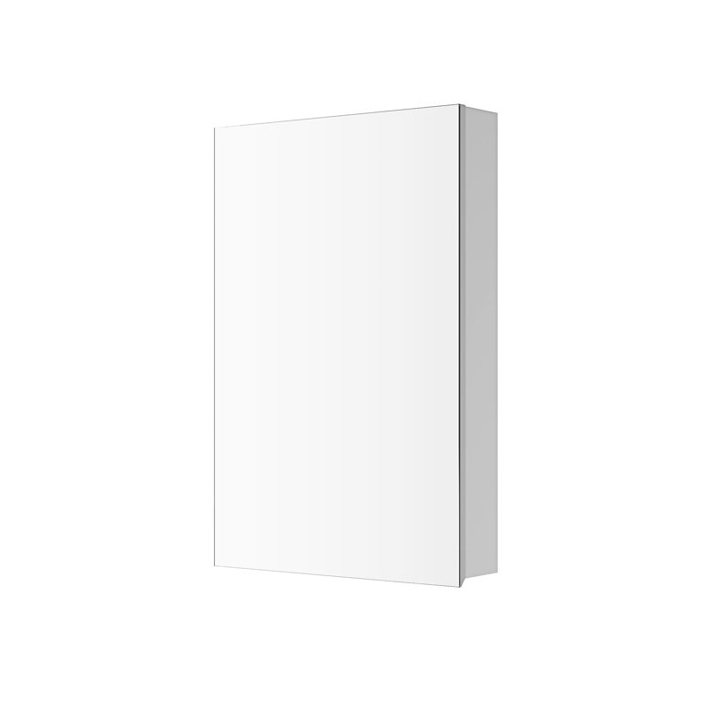 Boîte de rangement pour miroir de salle de bain 20 po x 30 po, blanche, porte en bois, murale, encastrée ou en surface, support de rangement pour médicaments Heartburn, blanc, 20 po x 30 po, bois d'ingénierie, apprêt