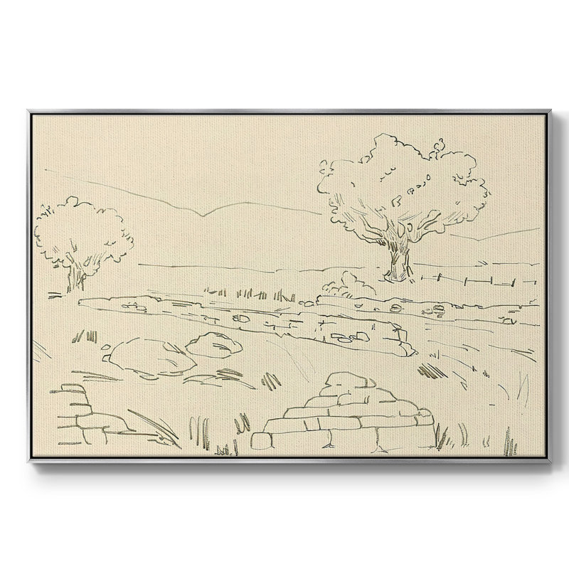 Chêne Christchurch IV, Pas de tapis, H 17 po x l 25 po x P 2 po, Toile argentée avec cadre flottant