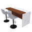 Ensemble de table de salle à manger avec 2 tabourets de bar, table de salle à manger avec éclairage à DEL pour la salle à manger-1382361994-1382362037-1382362038