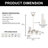 20Inch 6 - Light Geometric Chandelier