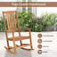 Chaise berçante de patio à bascule ergonomique pour l'extérieur