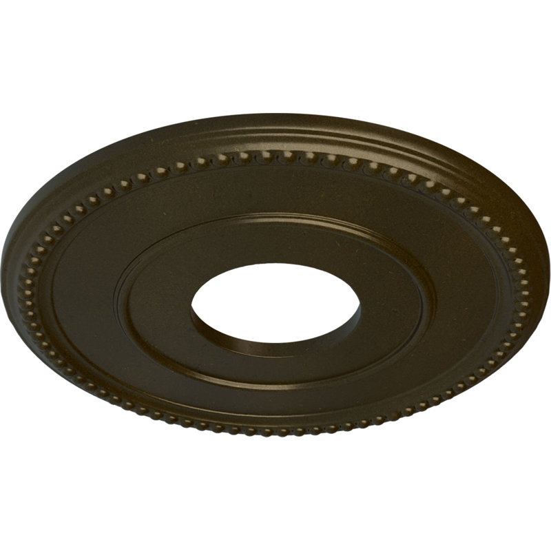 Médaillon de plafond en spirale Endurathane, Vert / doré