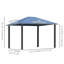 Pavillon de jardin extérieur, pavillon de jardin