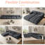 Canapé modulaire modulaire Boucle | 9 places en forme de U | Canapé confortable avec repose-pieds Cloud-599089656-599089657