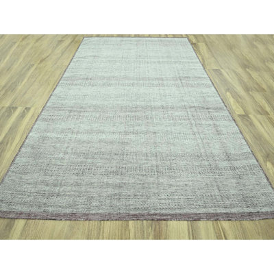 Tapis oriental rouge vin 9 pi 7 po x 13 pi avec motif ivoire, noué à la main, oxydé et patiné avec chaînes exposées, 100% laine