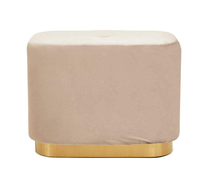 60cm Wide Velvet Pouffe Ottoman