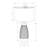 Lighting, 27"h, Table Lamp, Grey Ceramic, Grey Shade, Contemporary