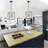 9 - Light Steel Dimmable Lantern Square / Rectangle Chandelier-631412579